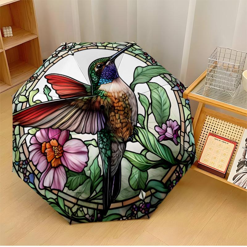 Hummingbird and Orchid Decor Printed umbrella windproof folding umbrella portable sun and rain umbrella suitable for gifting
Hummingbird and Orchid Decor Printed umbrella windproof folding umbrella portable sun and rain umbrella suitable for gifting