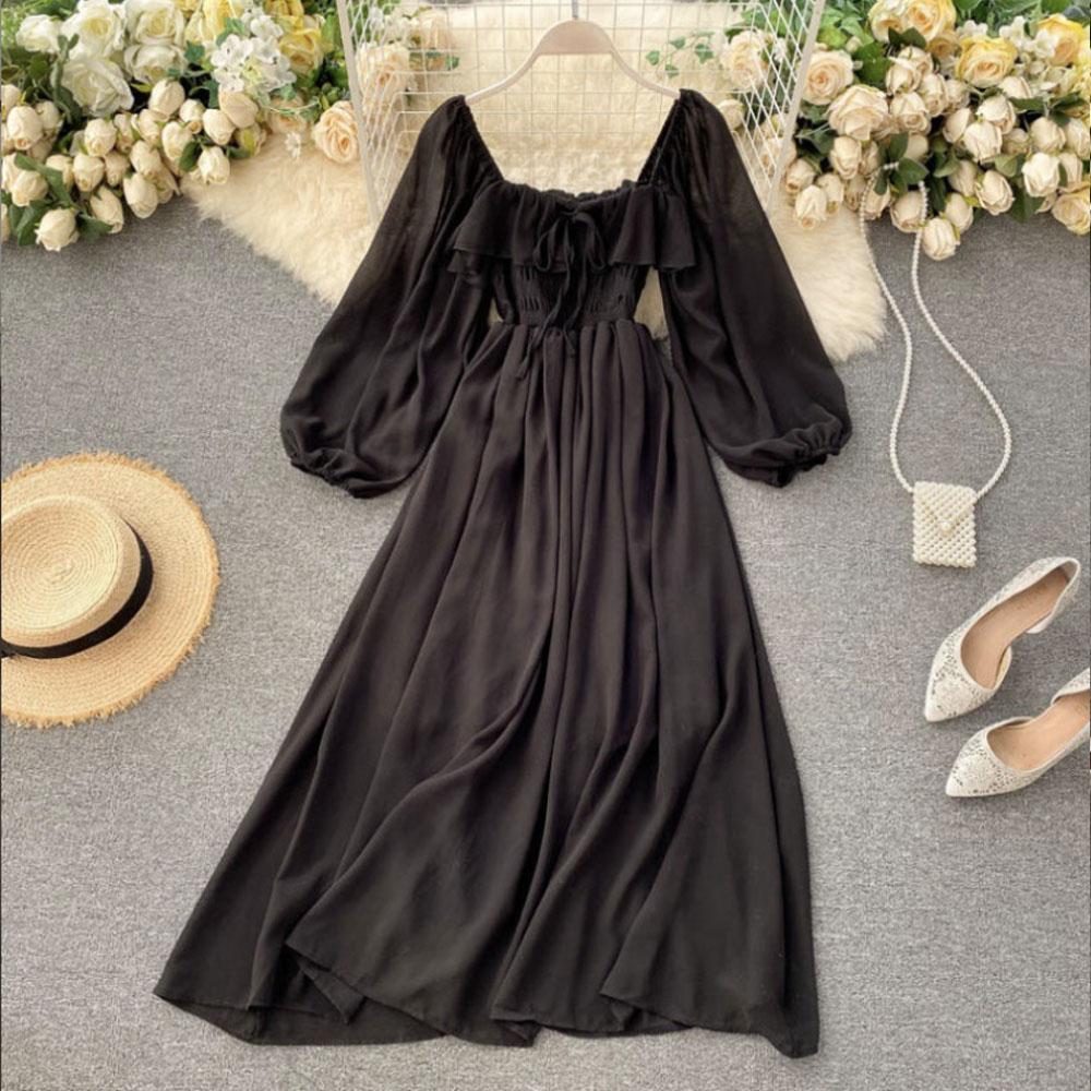 Весенняя женская шифоновая юбка с квадратным вырезом и пышными рукавами во французском ретро-стиле S
Весенняя женская шифоновая юбка с квадратным вырезом и пышными рукавами во французском ретро-стиле S