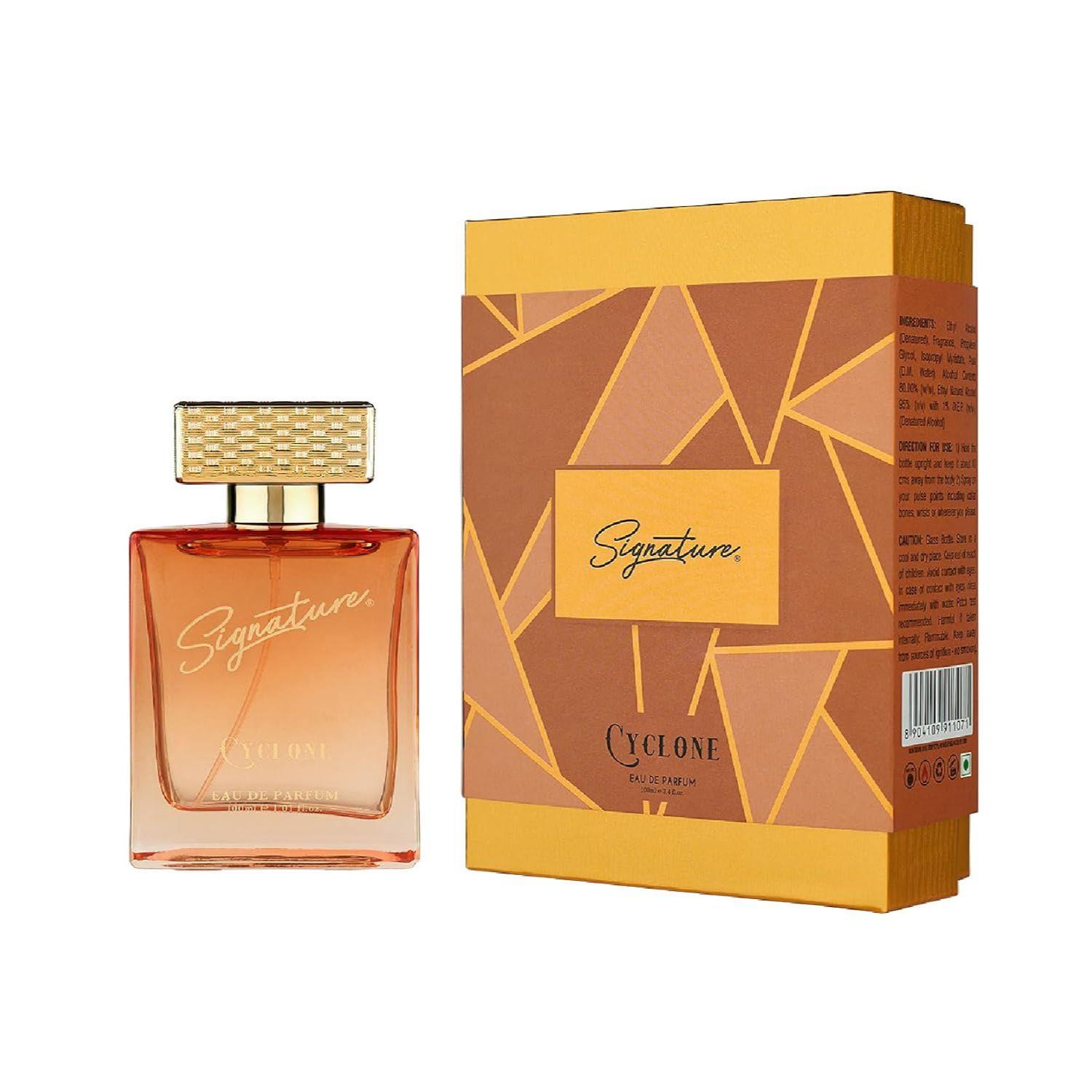 SIGNATURE AURA Cyclone Eau De Parfum for Women | Long Lasting Perfume | Aromatic Green Fragrance | Mandarin, Orange, Freesia & White Musk 100ML
SIGNATURE AURA Cyclone Eau De Parfum for Women | Long Lasting Perfume | Aromatic Green Fragrance | Mandarin, Orange, Freesia & White Musk 100ML