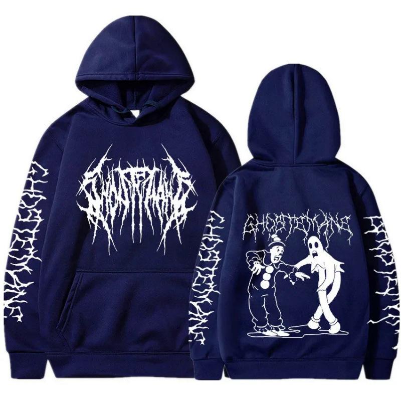 Худі з двостороннім принтом Ghostemane S темно-синього кольору
Худі з двостороннім принтом Ghostemane S темно-синього кольору
