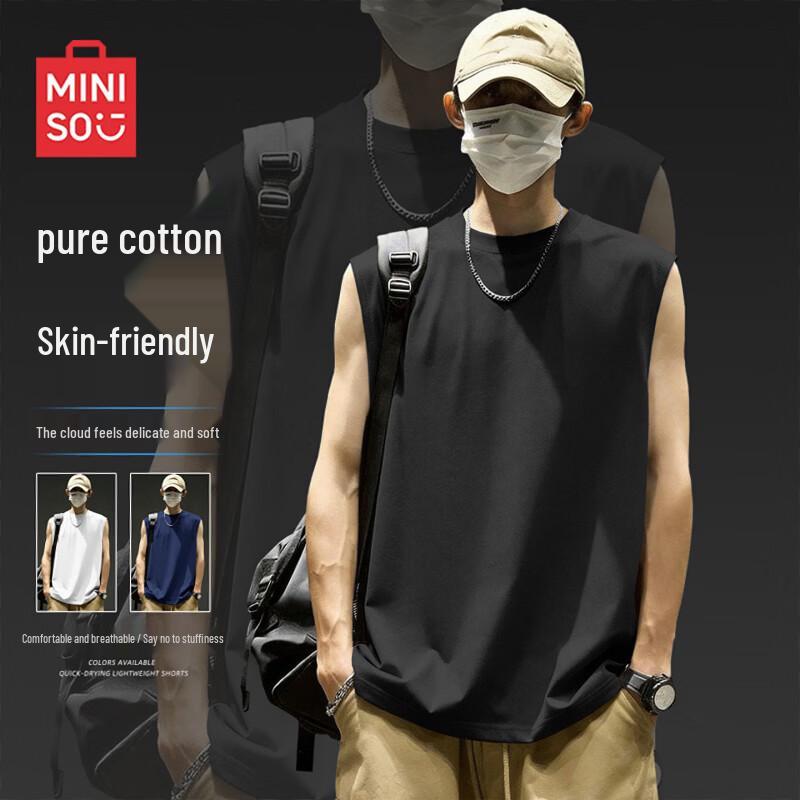 MINISO Men s Heavyweight Pure Cotton Tank Top XL
MINISO Men s Heavyweight Pure Cotton Tank Top XL