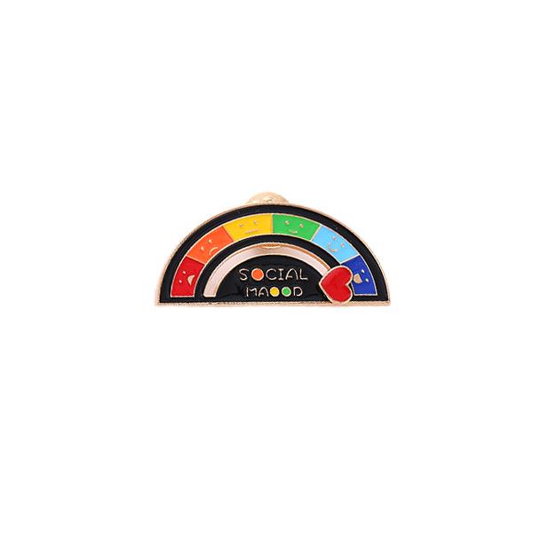 Rainbow Emoji Mood-Changing Brooch: Funny Metal Pin for Clothing, Bags, and Hats
Rainbow Emoji Mood-Changing Brooch: Funny Metal Pin for Clothing, Bags, and Hats