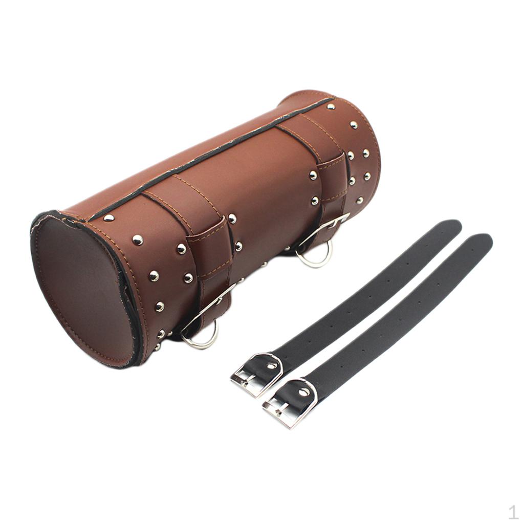 PU Leather Motorcycle Tool Bag Fork Handlebar Buckle Bags Brown
PU Leather Motorcycle Tool Bag Fork Handlebar Buckle Bags Brown