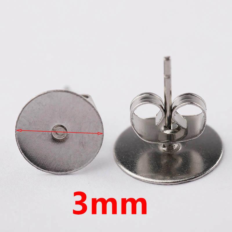 100Sets Stainless Steel Earring Setting Dia 4 6 8 10 12mm Earrings Pin Base with Ear Back Jewelry Making Components DIY Supplies
100Sets Stainless Steel Earring Setting Dia 4 6 8 10 12mm Earrings Pin Base with Ear Back Jewelry Making Components DIY Supplies