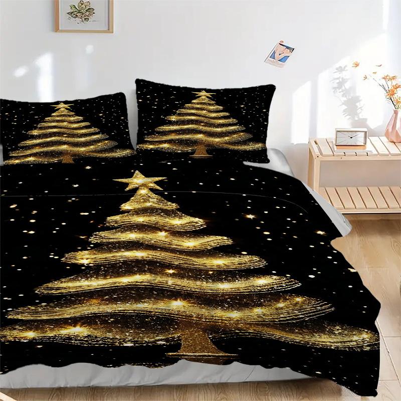 3pc Golden Christmas Tree Light-Up Bedding Set-Festive Decoration for Bedroom,Guest Room,Living Room 1115a 135x200cm
3pc Golden Christmas Tree Light-Up Bedding Set-Festive Decoration for Bedroom,Guest Room,Living Room 1115a 135x200cm