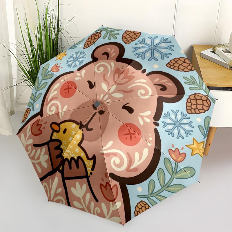 1pc Capybara Automatic Opening/Closing Folding Umbrella with 8 Ribs,Windproof Portable Sunshade Umbrella Holiday gift yy260401019
1pc Capybara Automatic Opening/Closing Folding Umbrella with 8 Ribs,Windproof Portable Sunshade Umbrella Holiday gift yy260401019