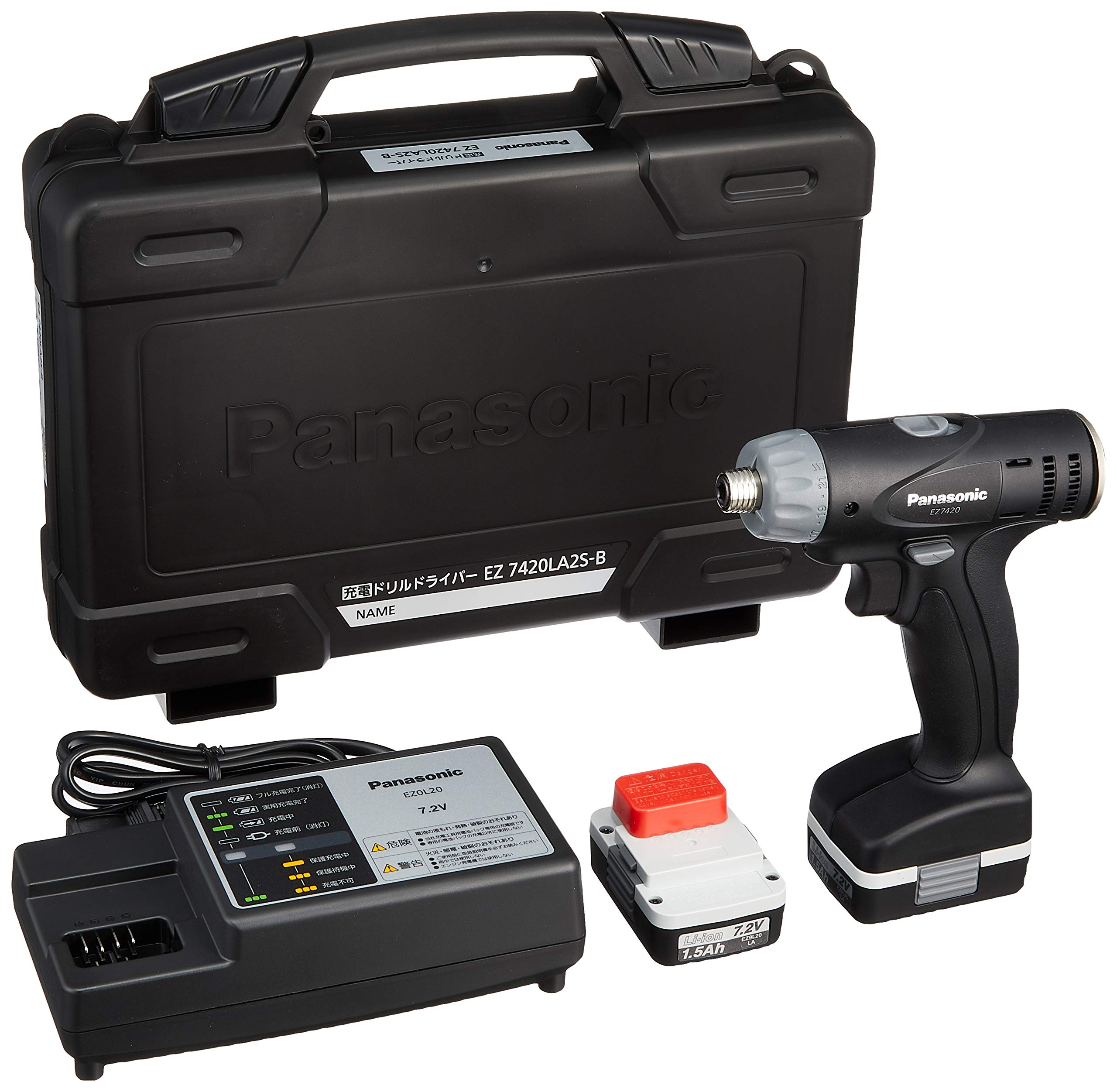 Panasonic Rechargeable Drill Driver Battery Pack x Included Slide Type M5 T Shape SLIMO and Light Mobile Black 7.2V 1.5Ah 2/Charger/Case 7.2V (Slim чорний
Panasonic Rechargeable Drill Driver Battery Pack x Included Slide Type M5 T Shape SLIMO and Light Mobile Black 7.2V 1.5Ah 2/Charger/Case 7.2V (Slim чорний