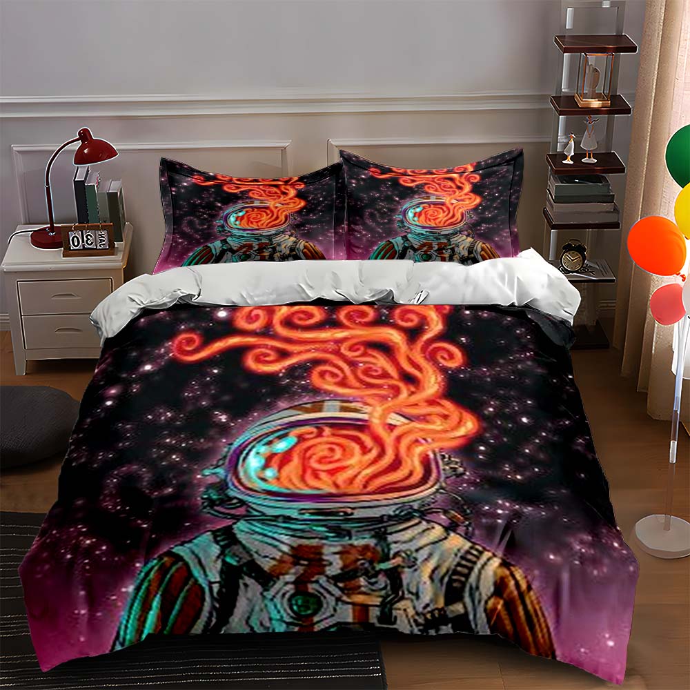 Fiery astronaut swirl. Bedding Duvet cover sets Duvet covers Pillowcases gifts (1 * Duvet Cover 2 * Pillowcases, without duvet insert) 135x200cm
Fiery astronaut swirl. Bedding Duvet cover sets Duvet covers Pillowcases gifts (1 * Duvet Cover 2 * Pillowcases, without duvet insert) 135x200cm