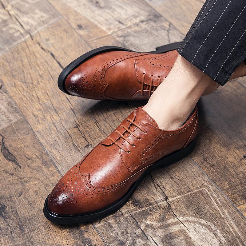 Large size retro fashion solid color low-top business leather shoes men s trend personalized polishing leathershoes 37
Large size retro fashion solid color low-top business leather shoes men s trend personalized polishing leathershoes 37