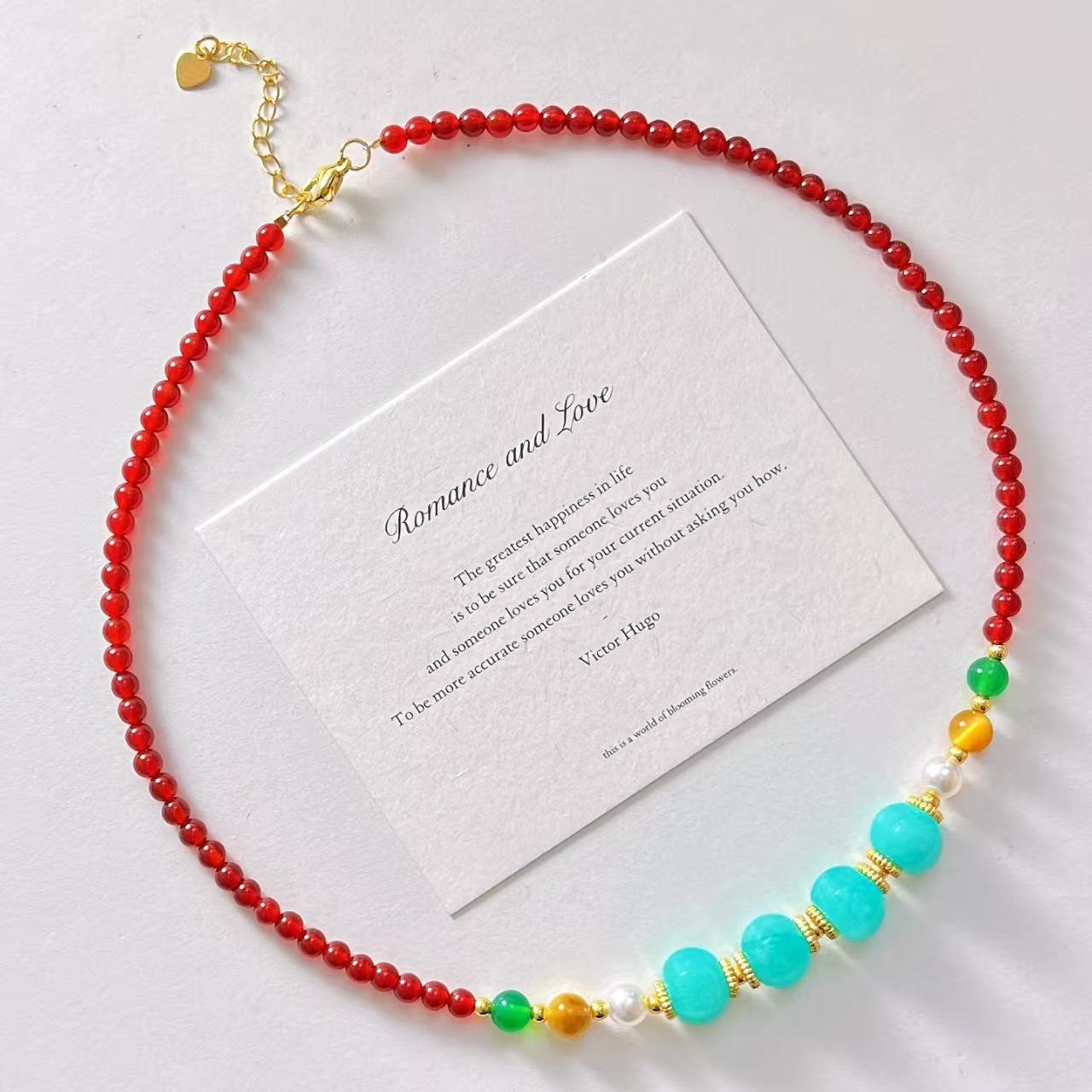 Vintage Natural Baby Bead Chalcedony Collarbone Chain Necklace
Vintage Natural Baby Bead Chalcedony Collarbone Chain Necklace