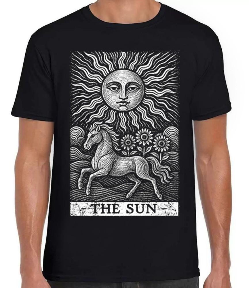 The Sun The Horse Tarot Card Best Seller Wierd Funny Gift Tee Black T Shirt 462 Unisex T-Shirt L
The Sun The Horse Tarot Card Best Seller Wierd Funny Gift Tee Black T Shirt 462 Unisex T-Shirt L