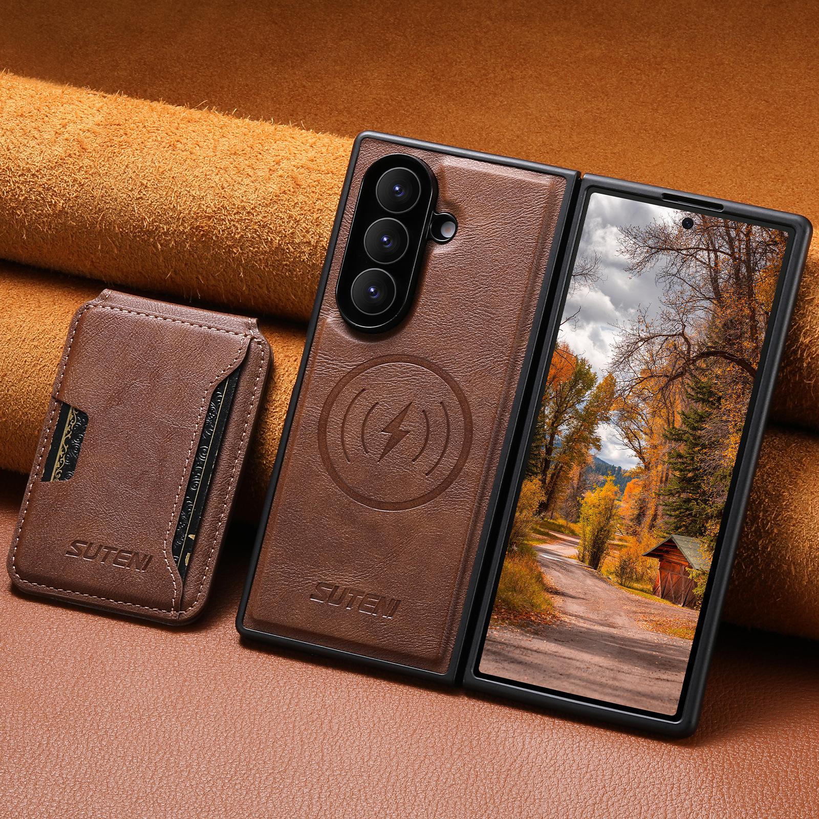 Cowhide Phone Case for Samsung Galaxy Z Fold 7 Fold6 Magnetic Coil Wireless Charging Detachable Card Holder Wallet Leather Cover Galaxy Z Fold7 коричневий
Cowhide Phone Case for Samsung Galaxy Z Fold 7 Fold6 Magnetic Coil Wireless Charging Detachable Card Holder Wallet Leather Cover Galaxy Z Fold7 коричневий