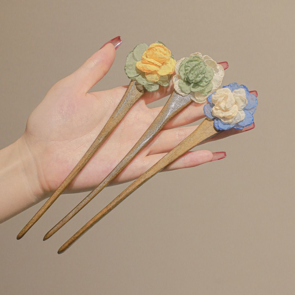 Mesh Hanfu Wooden Hairpins Leaf Simulation Flower Hair Clip Simple Rose Flower Hair Stick Hanfu style F
Mesh Hanfu Wooden Hairpins Leaf Simulation Flower Hair Clip Simple Rose Flower Hair Stick Hanfu style F