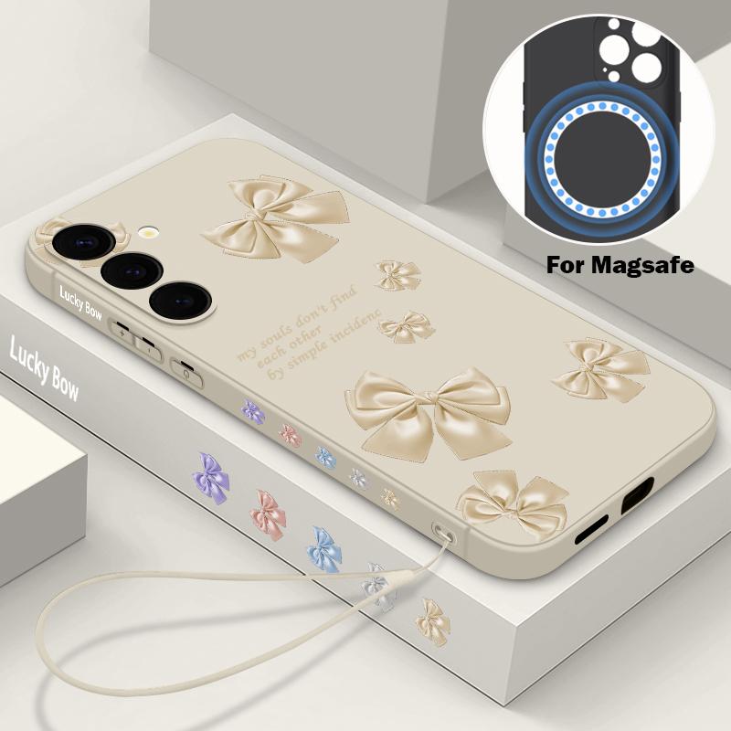 Magnetic Bow Print TPU Lanyard Case For Samsung Galaxy S24 FE S25 S24 S23 S22 Ultra Plus For Magsafe Wireless Charge Phone Cover For Galaxy S25
Magnetic Bow Print TPU Lanyard Case For Samsung Galaxy S24 FE S25 S24 S23 S22 Ultra Plus For Magsafe Wireless Charge Phone Cover For Galaxy S25