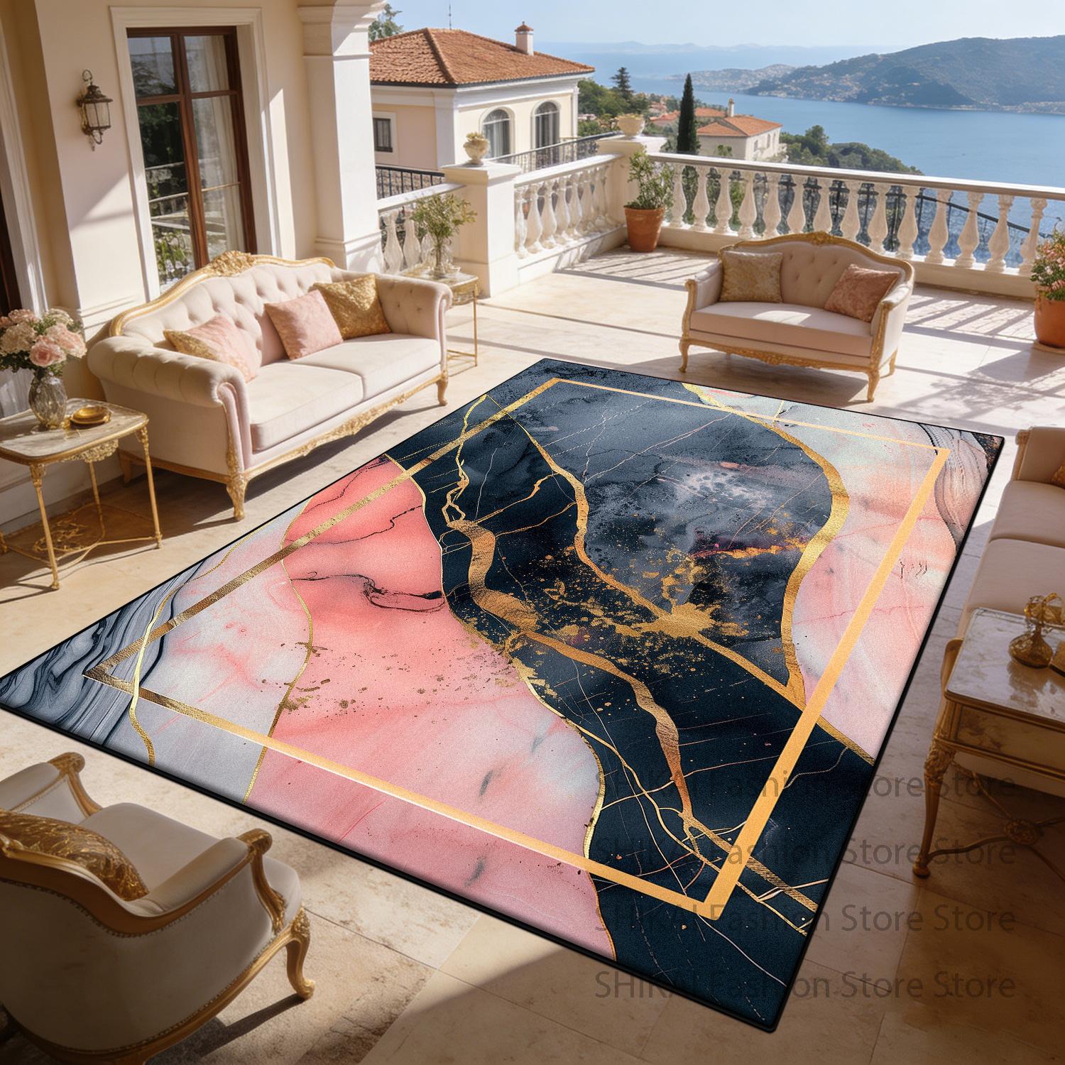Pink Marble Luxury Large Living Room Carpet Home Decoration Cute Washable Fluffy Rug Non-slip Short Velvet Balcony Floor Mats 60x90cm
Pink Marble Luxury Large Living Room Carpet Home Decoration Cute Washable Fluffy Rug Non-slip Short Velvet Balcony Floor Mats 60x90cm
