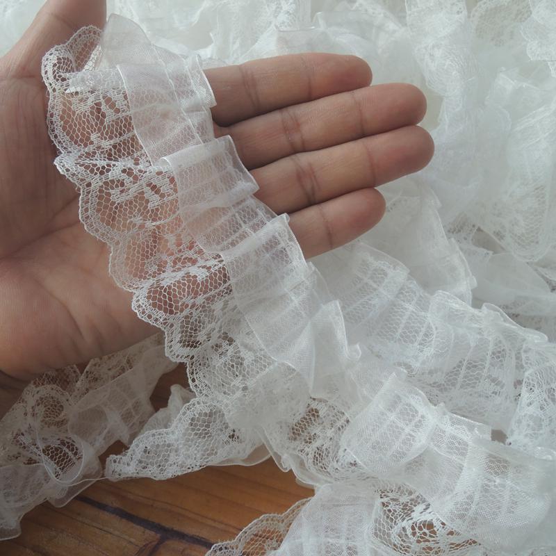 5cm White Lace Trim for DIY Headwear and Clothing Accessories
5cm White Lace Trim for DIY Headwear and Clothing Accessories