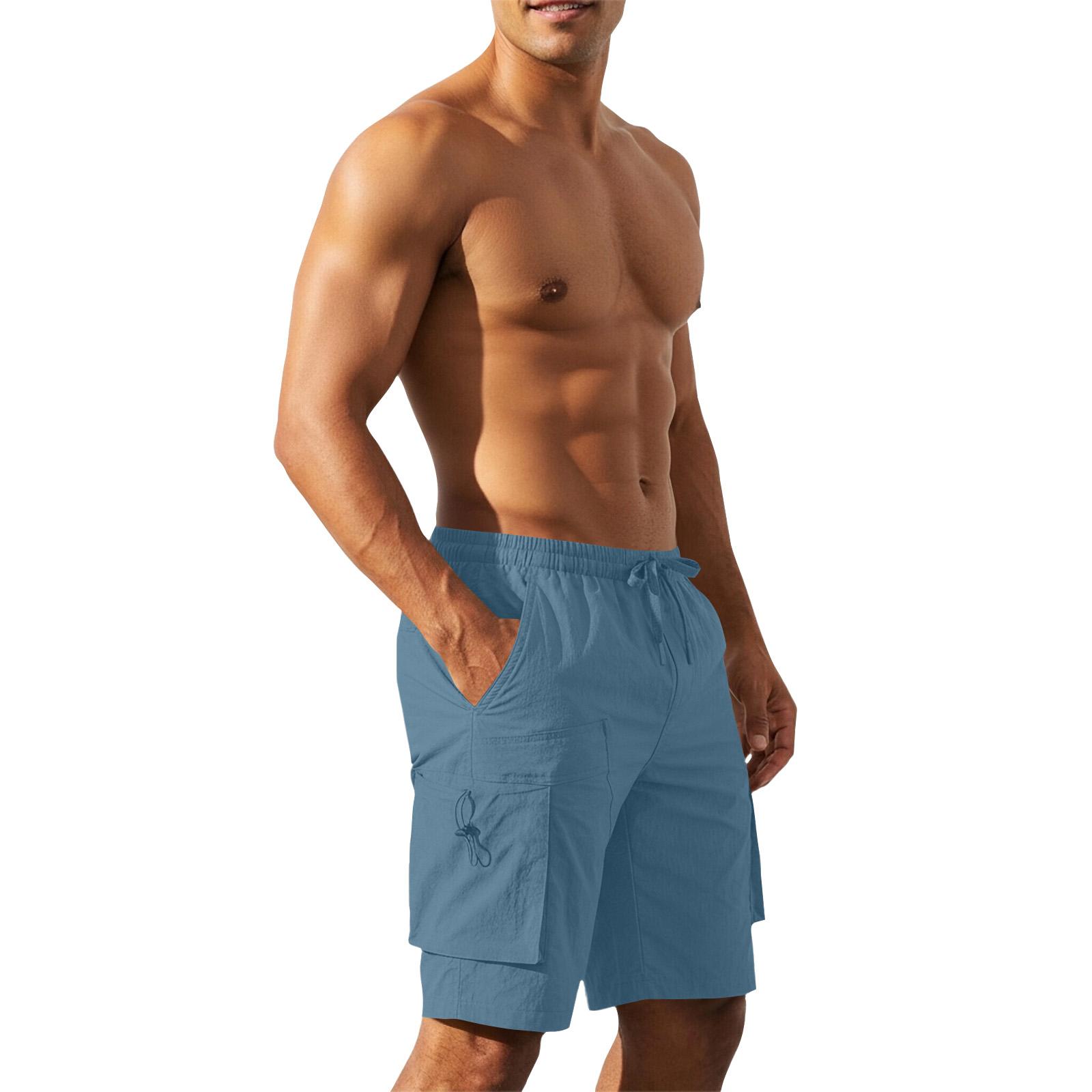 Mens Lightweight Quick Dry Cargo Shorts with Elastic Waistband and Large Side Pocket for Outdoor Activities XXXL синий
Mens Lightweight Quick Dry Cargo Shorts with Elastic Waistband and Large Side Pocket for Outdoor Activities XXXL синий