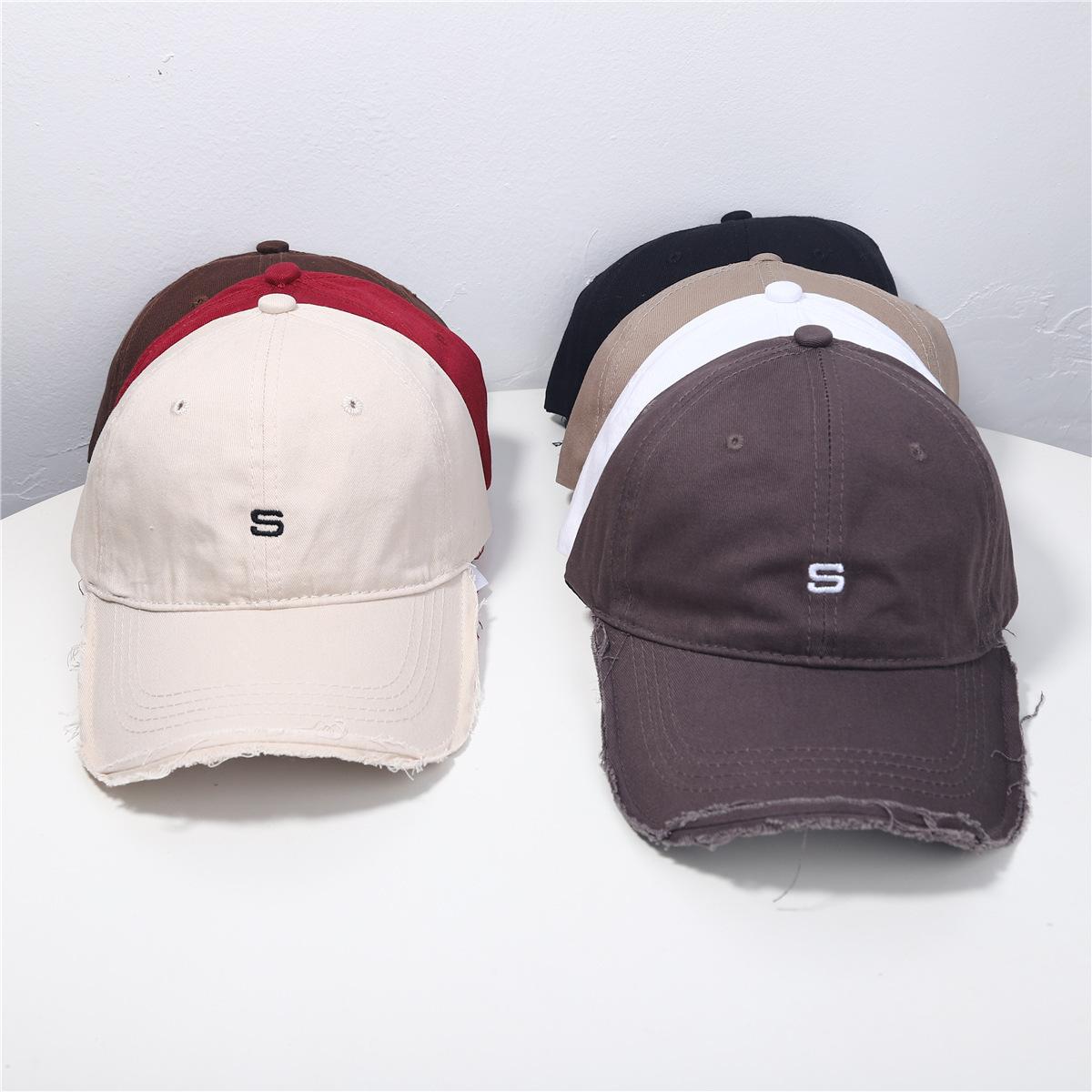 Men s Korean Version of The Korean Embroidery S-shaped Ripped Soft Top Baseball Hat Trendy Baseball Cap European and American Street Hip-hop Hat (Adjustable)
Men s Korean Version of The Korean Embroidery S-shaped Ripped Soft Top Baseball Hat Trendy Baseball Cap European and American Street Hip-hop Hat (Adjustable)