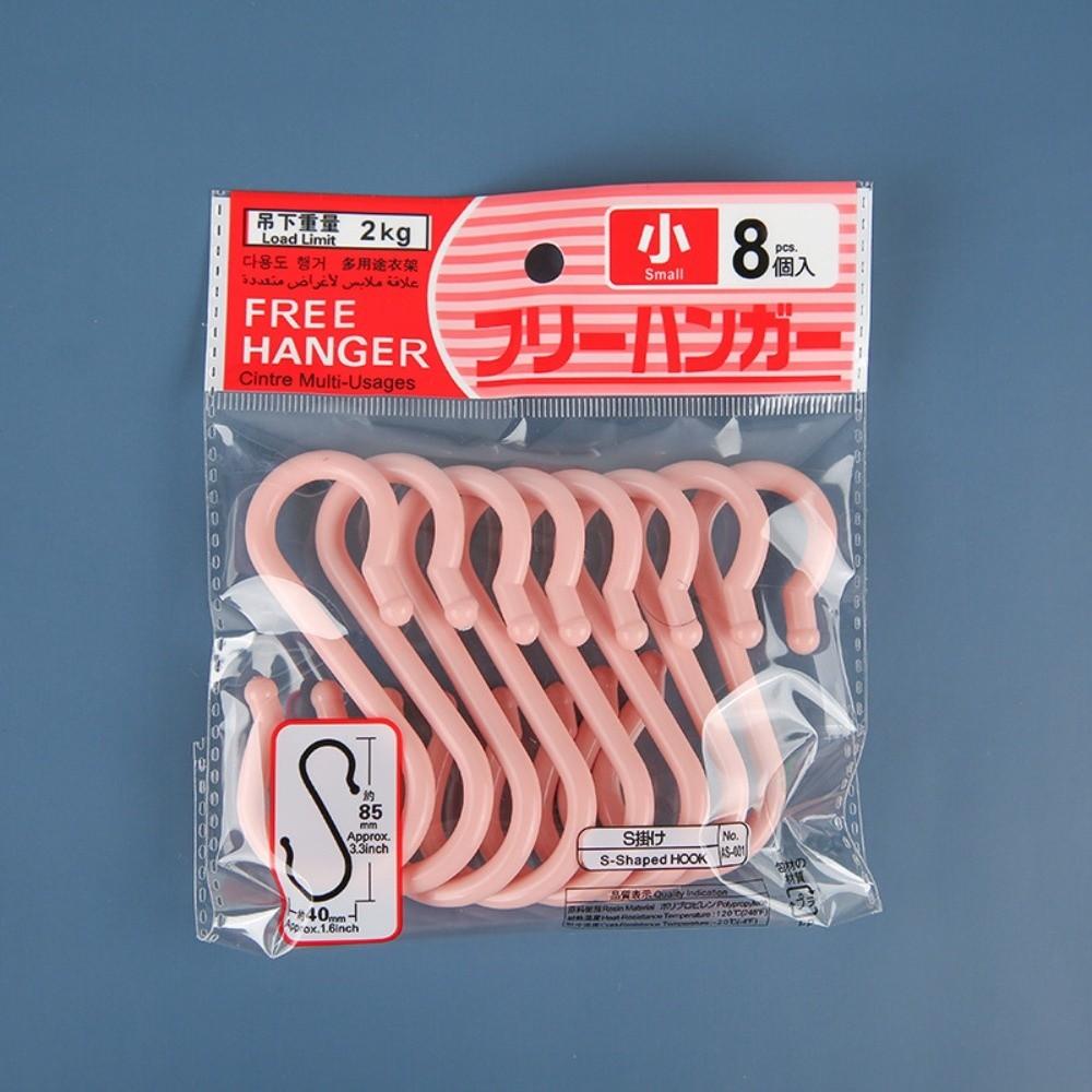 8 Pcs Set Space Saving S-Shaped Hooks Plastic Storage Hooks Durable Hanger Hooks Kitchen рожевий
8 Pcs Set Space Saving S-Shaped Hooks Plastic Storage Hooks Durable Hanger Hooks Kitchen рожевий