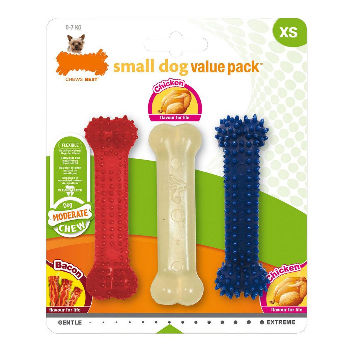 Игрушка для собак Nylabone Value Pack с беконом, размер S, курица, термопластик (3 шт.)
Игрушка для собак Nylabone Value Pack с беконом, размер S, курица, термопластик (3 шт.)