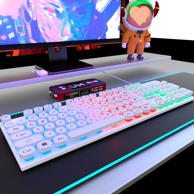 Bluetooth Luminous E-Sports Mechanical Keyboard & Mouse
Bluetooth Luminous E-Sports Mechanical Keyboard & Mouse