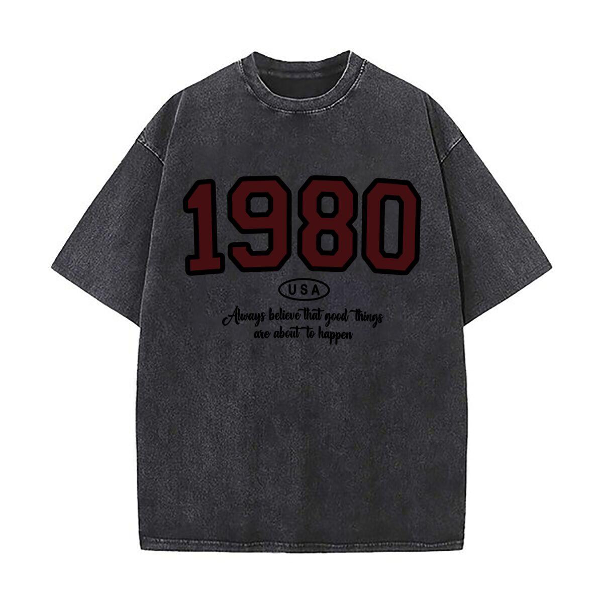 Retro Year Art Loose Solid Distressed T Shirt American Casual Crew Neck Top S
Retro Year Art Loose Solid Distressed T Shirt American Casual Crew Neck Top S