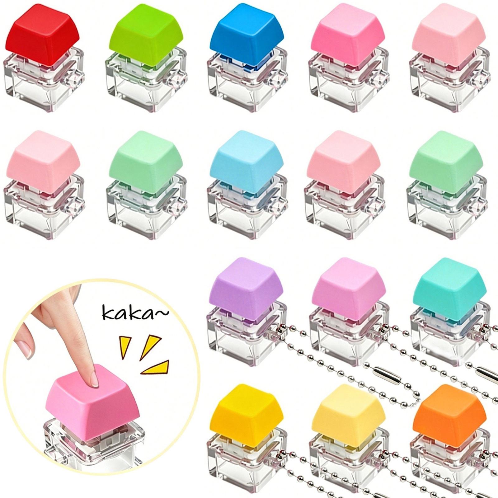 Single Mechanical Keycap Stress Relief Toy Key Press Fidget Button Keychain Small Size Lightweight Portable Keycap for Finger Stress Relief one size
Single Mechanical Keycap Stress Relief Toy Key Press Fidget Button Keychain Small Size Lightweight Portable Keycap for Finger Stress Relief one size