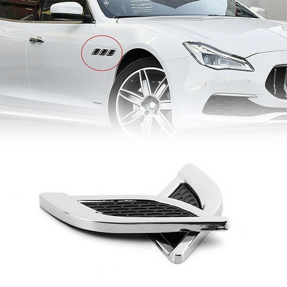 Fake Air Outlet Car Leaf Board Decoration 3D Car Sticker Shark Gill Sticker Modified Accessories срібний
Fake Air Outlet Car Leaf Board Decoration 3D Car Sticker Shark Gill Sticker Modified Accessories срібний