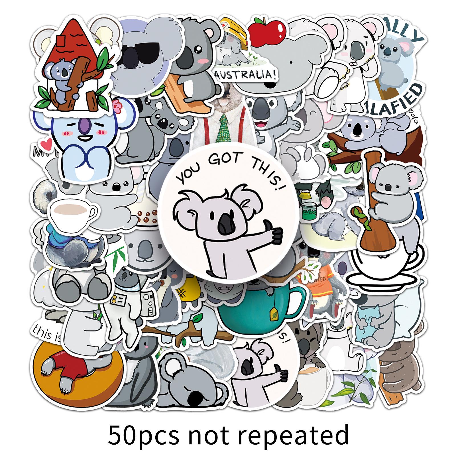 50 Waterproof Removable Koala Cartoon Animal Stickers for Creative Journaling Stationery
50 Waterproof Removable Koala Cartoon Animal Stickers for Creative Journaling Stationery