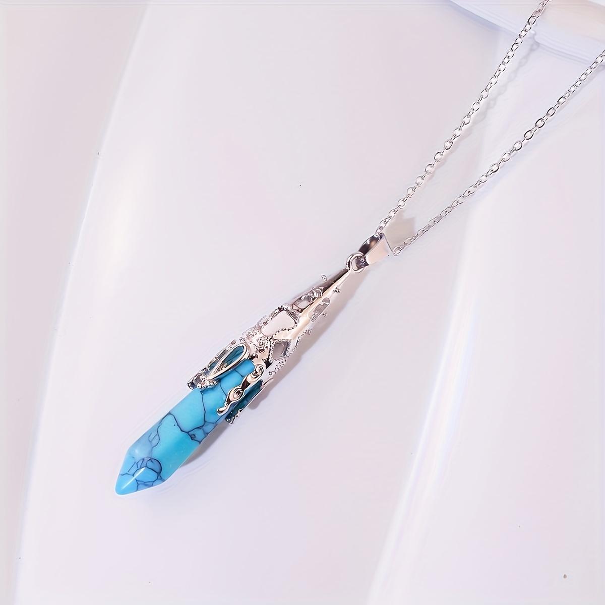1PC Fashionable Natural Stone Three-dimensional Geometric Long Square Column Pendant Men s Simple Necklace бірюзовий
1PC Fashionable Natural Stone Three-dimensional Geometric Long Square Column Pendant Men s Simple Necklace бірюзовий