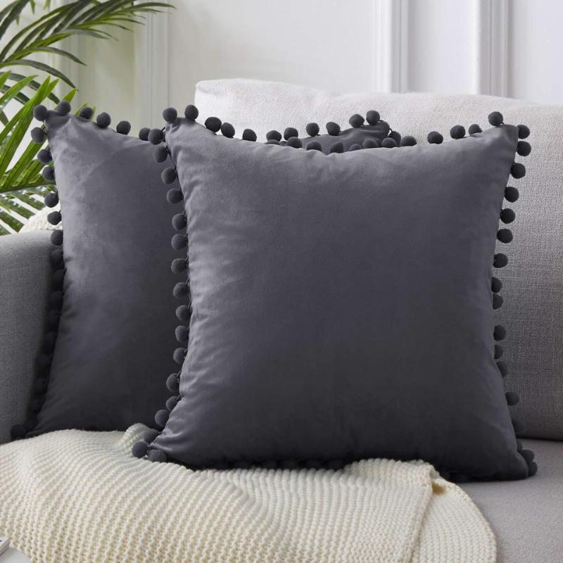 Soft Velvet Cushion Cover with Pompom Ball White Yellow Blue Pillow Cover Bedroom Sofa Decoration Pillow Cases 30x50cm/45x45cm 1 PCS 450-450mm
Soft Velvet Cushion Cover with Pompom Ball White Yellow Blue Pillow Cover Bedroom Sofa Decoration Pillow Cases 30x50cm/45x45cm 1 PCS 450-450mm