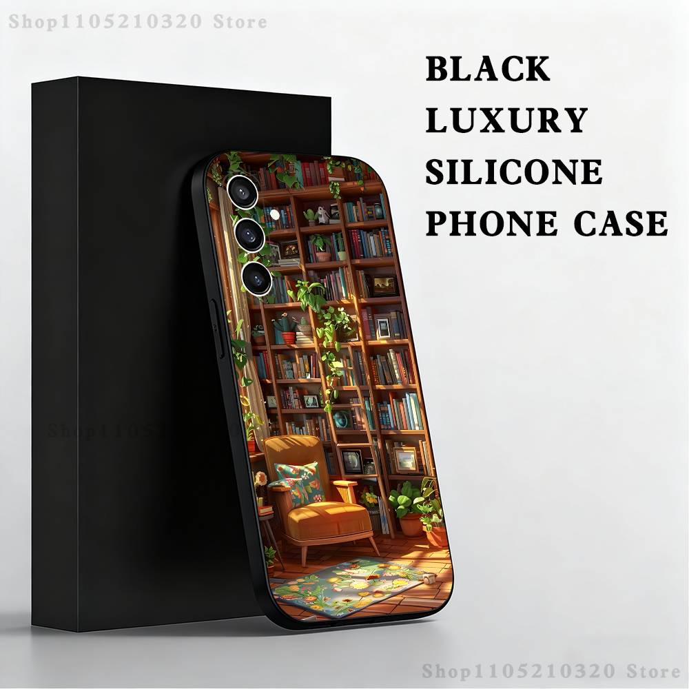 Book Shelf Creative Pattern Phone Case For Samsung S25,S24,S21,S22,S23,S30,Ultra,S20,Plus,Fe,Lite,Note,10,9,5G Black Cover SamsungA12
Book Shelf Creative Pattern Phone Case For Samsung S25,S24,S21,S22,S23,S30,Ultra,S20,Plus,Fe,Lite,Note,10,9,5G Black Cover SamsungA12