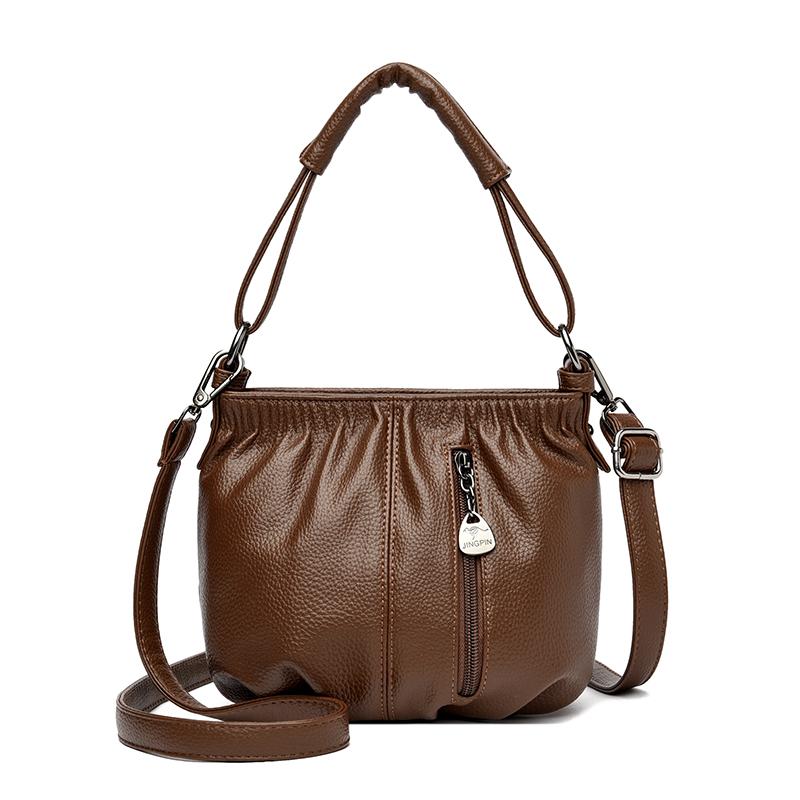 Women s Ruched Design Crossbody Bag Shoulder Bag Stylish Faux Leather Casual Bucket Bag 20 × 11 × 17 cm темно-коричневого кольору
Women s Ruched Design Crossbody Bag Shoulder Bag Stylish Faux Leather Casual Bucket Bag 20 × 11 × 17 cm темно-коричневого кольору