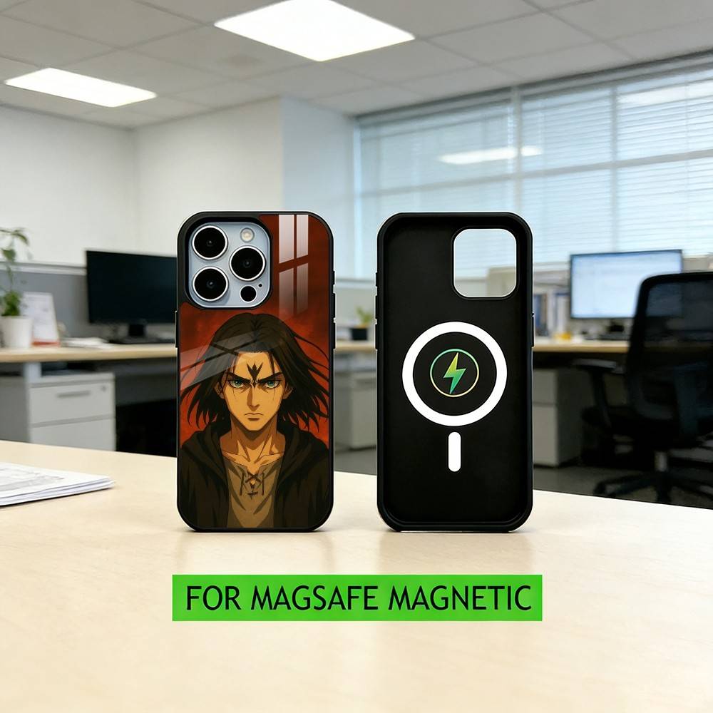 Attack on Titan E-Eren y-Yeager Phone Case For iPhone17,16,15,14,13,12,11 Plus,Pro Magnetic with Magsafe Wireless Charging iPhone13
Attack on Titan E-Eren y-Yeager Phone Case For iPhone17,16,15,14,13,12,11 Plus,Pro Magnetic with Magsafe Wireless Charging iPhone13