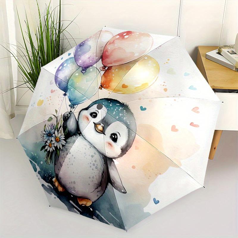 Colorful penguin balloons Automatic Folding Umbrella Simple 8 Rib Design, Bright Cartoon Pattern, Durable Iron Frame, Suitable For Travel,
Colorful penguin balloons Automatic Folding Umbrella Simple 8 Rib Design, Bright Cartoon Pattern, Durable Iron Frame, Suitable For Travel,