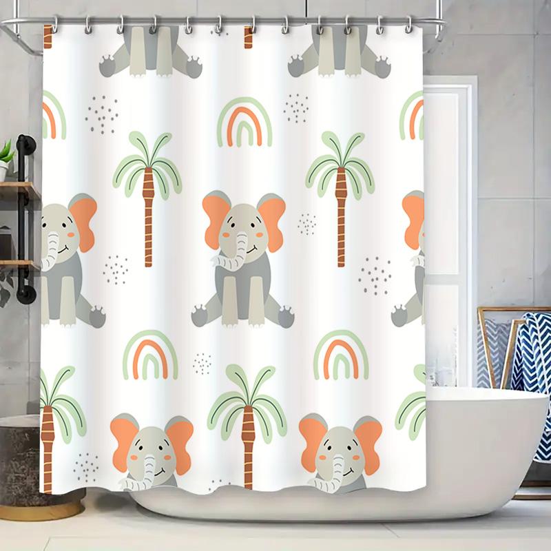Rainbow Elephant Palm Tree Shower Curtain Home Decor Bathroom Accessory Waterproof Fabric Kids Bathtub Rug 90x180cm
Rainbow Elephant Palm Tree Shower Curtain Home Decor Bathroom Accessory Waterproof Fabric Kids Bathtub Rug 90x180cm