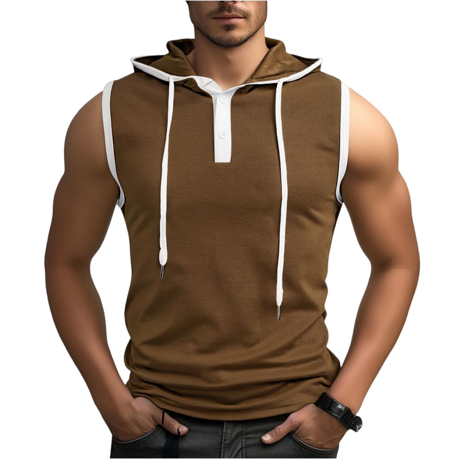 Men’s Sleeveless Hooded Pullover with Drawstring Casual Lightweight Muscle Fit Top for Everyday Wear and Outdoor Activities XXL коричневый
Men’s Sleeveless Hooded Pullover with Drawstring Casual Lightweight Muscle Fit Top for Everyday Wear and Outdoor Activities XXL коричневый