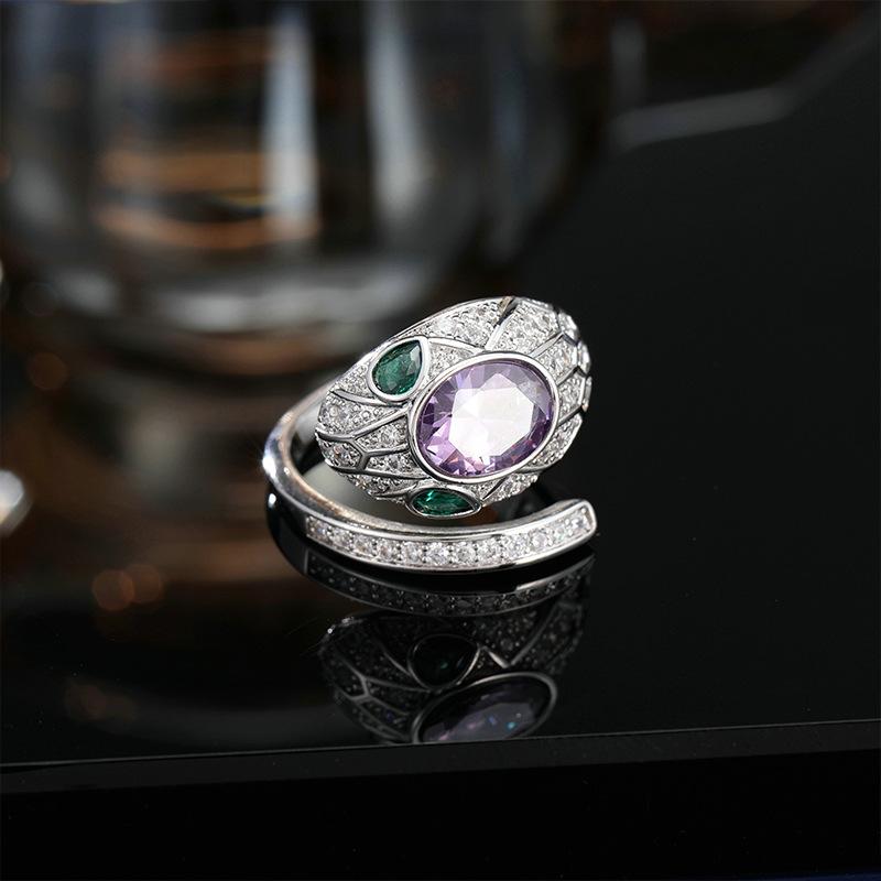 Легкое роскошное кольцо для указательного пальца с высококачественной атмосферой, нишевый дизайн, аметистовое регулируемое кольцо-змеевик Opening adjustable серебряный
Легкое роскошное кольцо для указательного пальца с высококачественной атмосферой, нишевый дизайн, аметистовое регулируемое кольцо-змеевик Opening adjustable серебряный