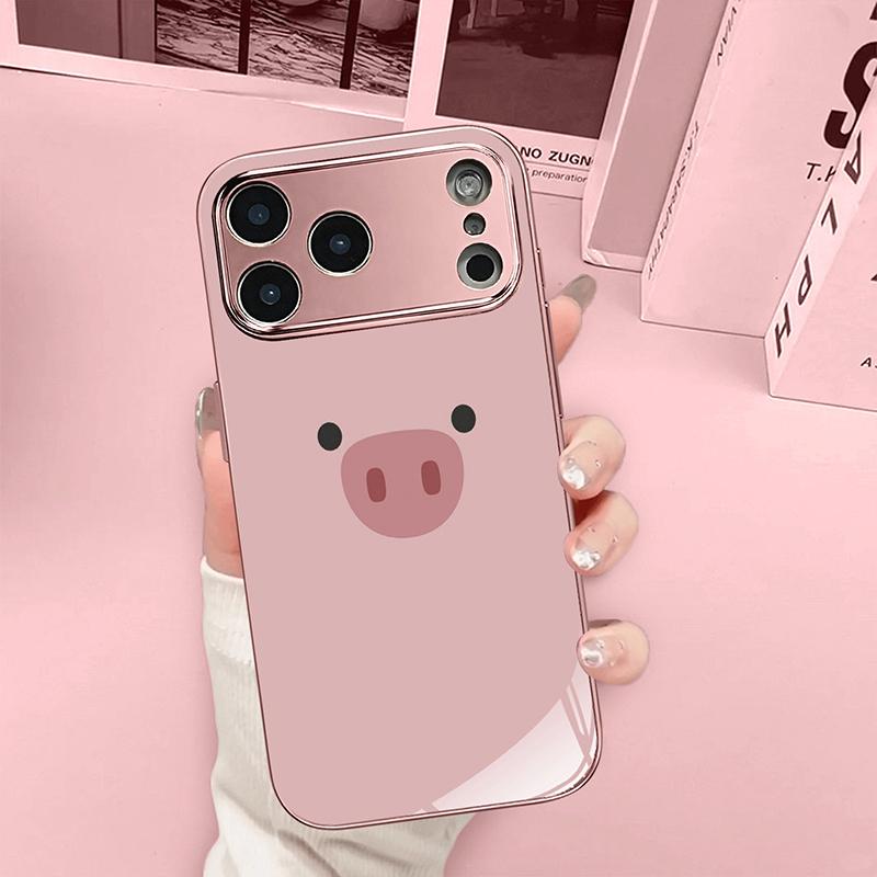 Cute Pink Pig Pattern Metallic Tempered Glass Phone Case For iPhone 17 16 15 14 13 12 11 Pro Max 15 Plus 17 Air 17E Cover iPhone17 Pro
Cute Pink Pig Pattern Metallic Tempered Glass Phone Case For iPhone 17 16 15 14 13 12 11 Pro Max 15 Plus 17 Air 17E Cover iPhone17 Pro