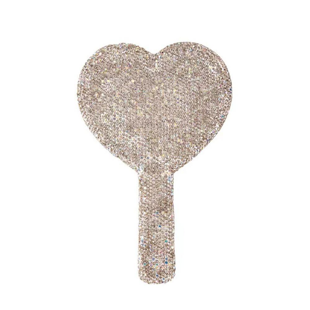 Shiny Handheld Makeup Mirror Square/Round Hand Cosmetic Mirror Sweet Love Heart Mirror Female Silver-Love Heart
Shiny Handheld Makeup Mirror Square/Round Hand Cosmetic Mirror Sweet Love Heart Mirror Female Silver-Love Heart