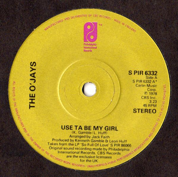 7inch Record O JAYS - Use Ta Be My Girl SPIR6332 Philadelphia In 1978 UK Soul/Funk Used
7inch Record O JAYS - Use Ta Be My Girl SPIR6332 Philadelphia In 1978 UK Soul/Funk Used
