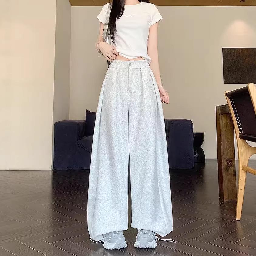 Women s Retro Wide-Leg Sweatpants - Floor-Length, Casual, Autumn/Winter XL сірий колір
Women s Retro Wide-Leg Sweatpants - Floor-Length, Casual, Autumn/Winter XL сірий колір
