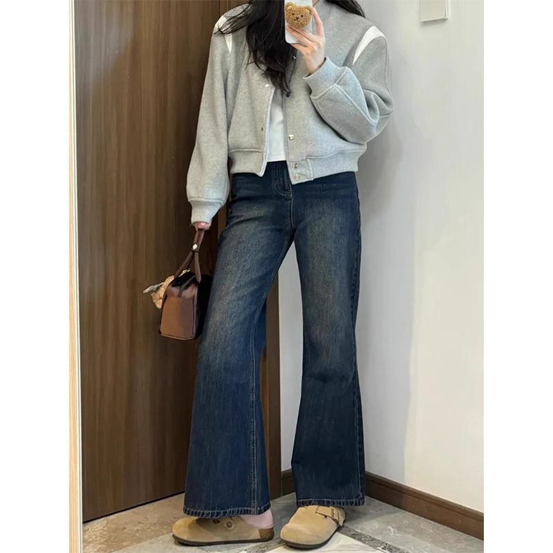Plus Size Dark Blue Fleece-Lined Slimming Micro-Flare Jeans for Women - Autumn/Winter Style 3XL
Plus Size Dark Blue Fleece-Lined Slimming Micro-Flare Jeans for Women - Autumn/Winter Style 3XL