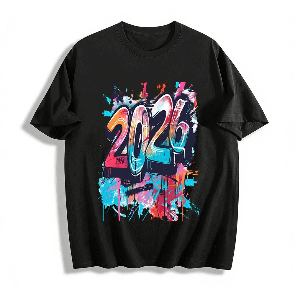 2026 Graffiti Print Street Style Unisex Casual Short Sleeve T-Shirt Pure cotton T-shirt XXS
2026 Graffiti Print Street Style Unisex Casual Short Sleeve T-Shirt Pure cotton T-shirt XXS