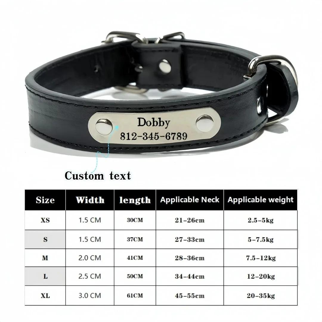 Personalized Customize Dog Collar with Carved ID Tag, Anti-Lost Solid PU Leather Design for Small Medium Large Dogs Pet Supplies XS чёрный
Personalized Customize Dog Collar with Carved ID Tag, Anti-Lost Solid PU Leather Design for Small Medium Large Dogs Pet Supplies XS чёрный