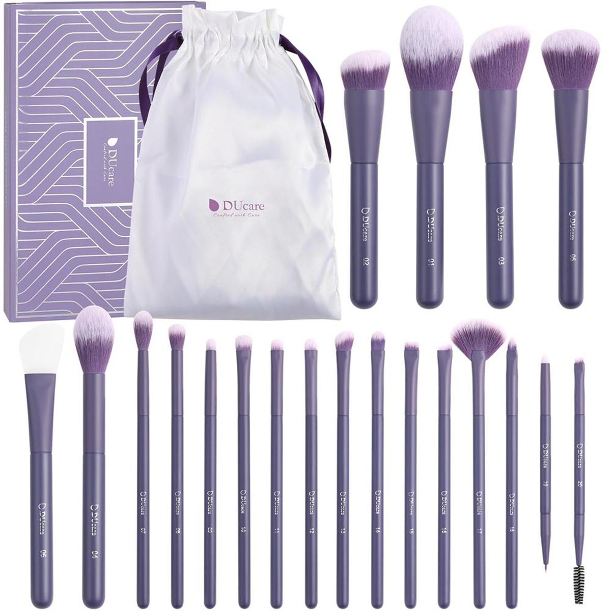 Набор кистей для макияжа DUcare Professional, 20 шт., силиконовая кисть для маски для лица, тональная основа Кабуки, растушевка, румяна, консилеры, кисти для теней для век фиолетовый
Набор кистей для макияжа DUcare Professional, 20 шт., силиконовая кисть для маски для лица, тональная основа Кабуки, растушевка, румяна, консилеры, кисти для теней для век фиолетовый