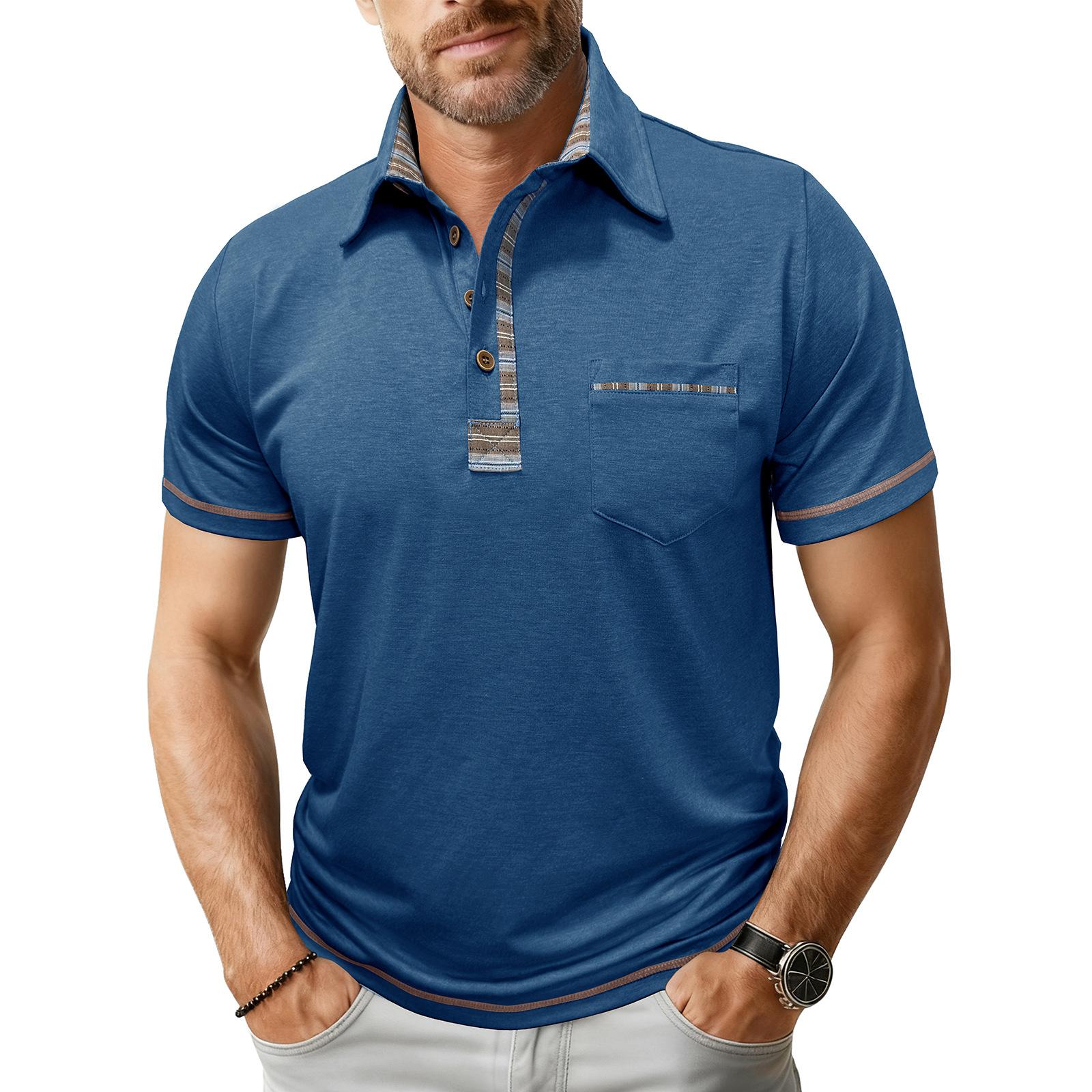 Men s Loose Short,sleeved Casual Button,down Pocket Top With Contrasting Colors XXXL синій
Men s Loose Short,sleeved Casual Button,down Pocket Top With Contrasting Colors XXXL синій