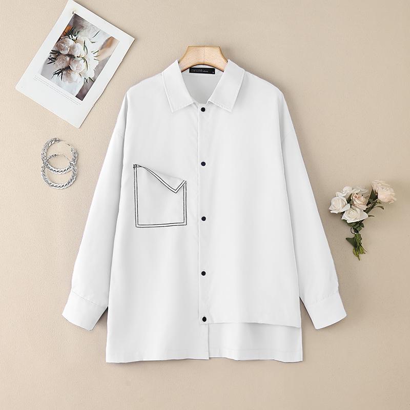 Жіноча повсякденна блуза з відкладним коміром ZANZEA з довгим рукавом 3XL білий
Жіноча повсякденна блуза з відкладним коміром ZANZEA з довгим рукавом 3XL білий