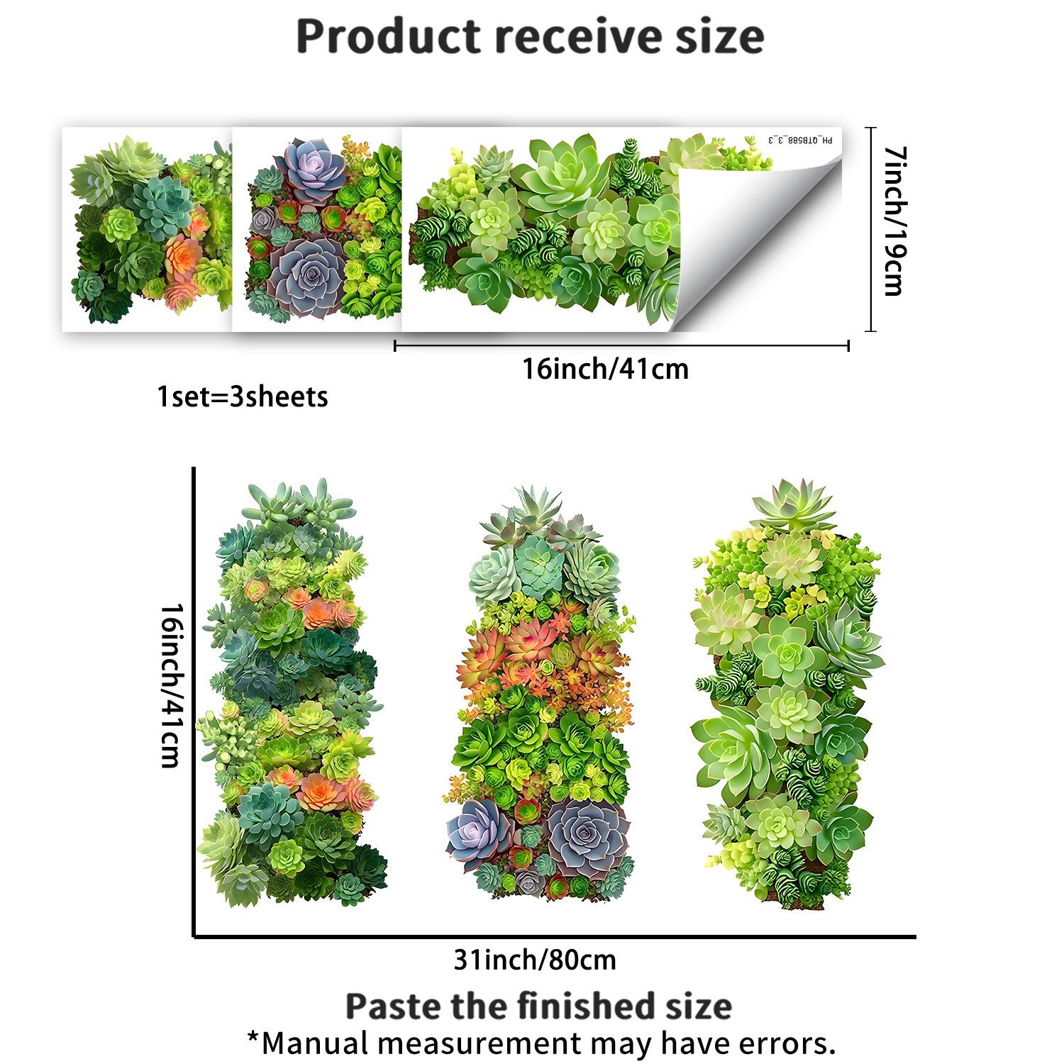 Creative Succulent Plant Vertical Garden Home Background Wall Self-adhesive Sticker
Creative Succulent Plant Vertical Garden Home Background Wall Self-adhesive Sticker
