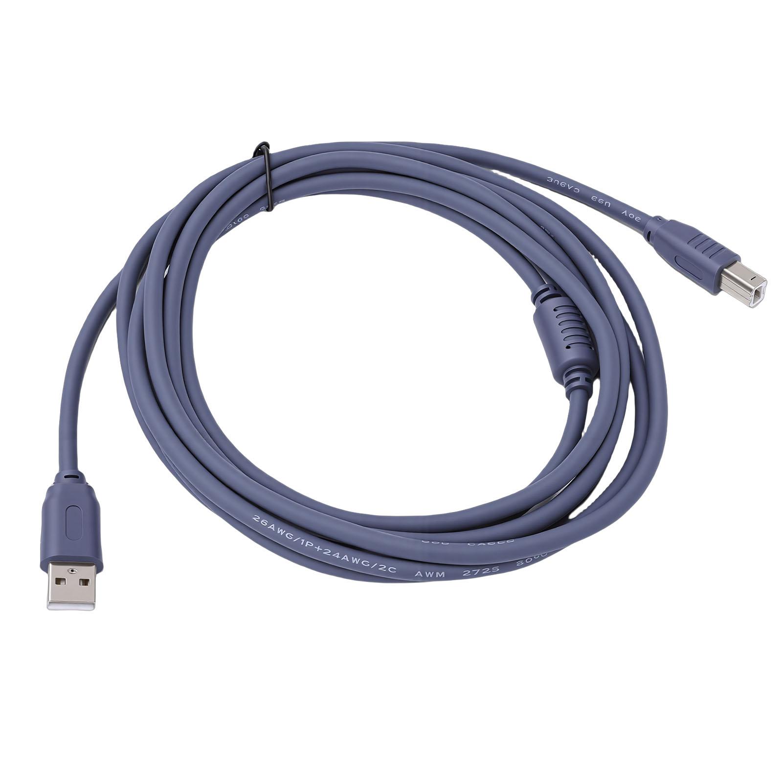 USB 2.0 Printer Cable USB A to B 3Metres High Speed 480Mbps Scanner Hard Drive Camera Piano for Laptop PC
USB 2.0 Printer Cable USB A to B 3Metres High Speed 480Mbps Scanner Hard Drive Camera Piano for Laptop PC